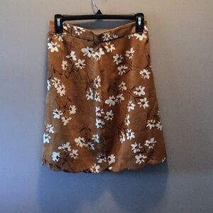 Floral Brown Skirt